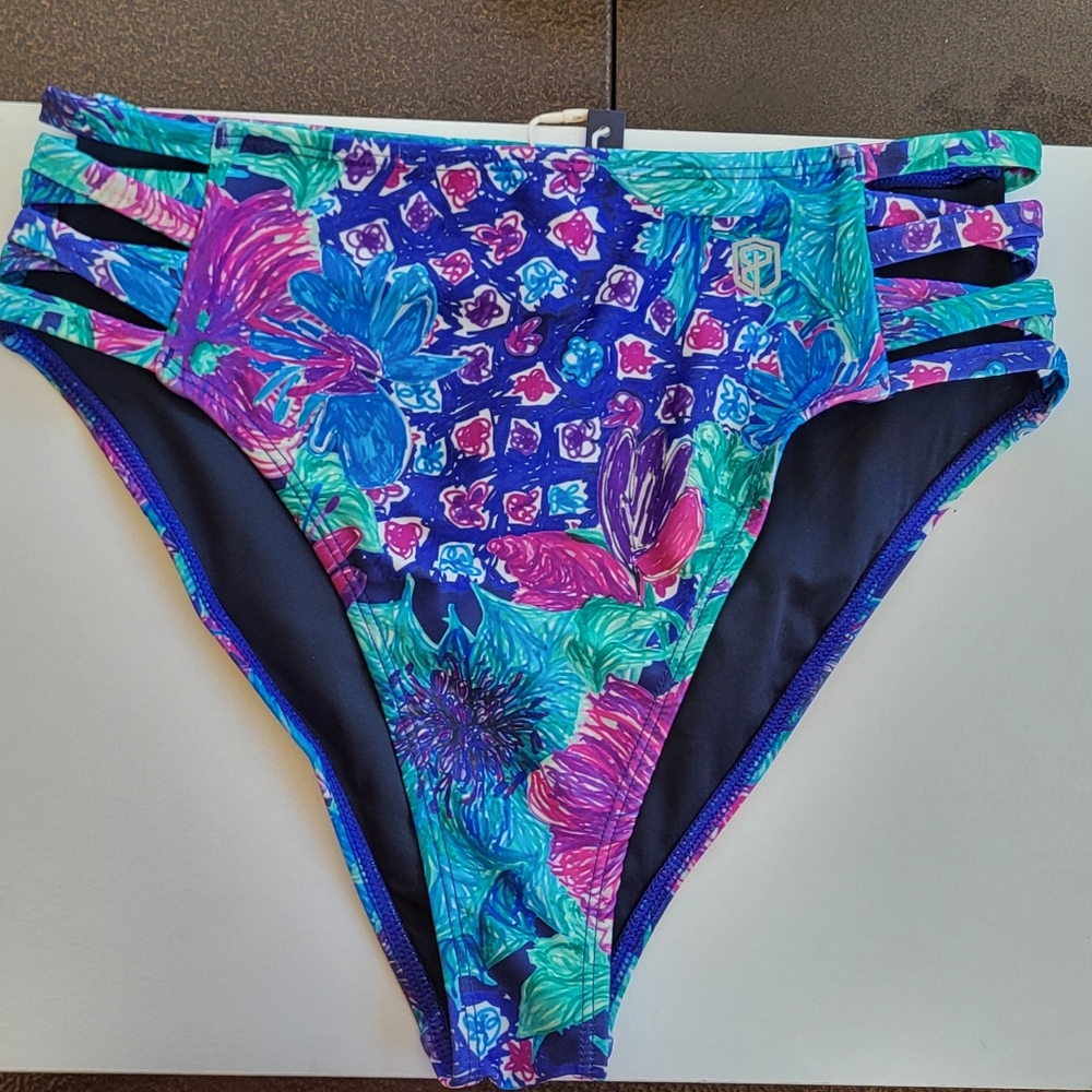 Born Primitive Floral Multicolor Bikini Bottom, High Rise